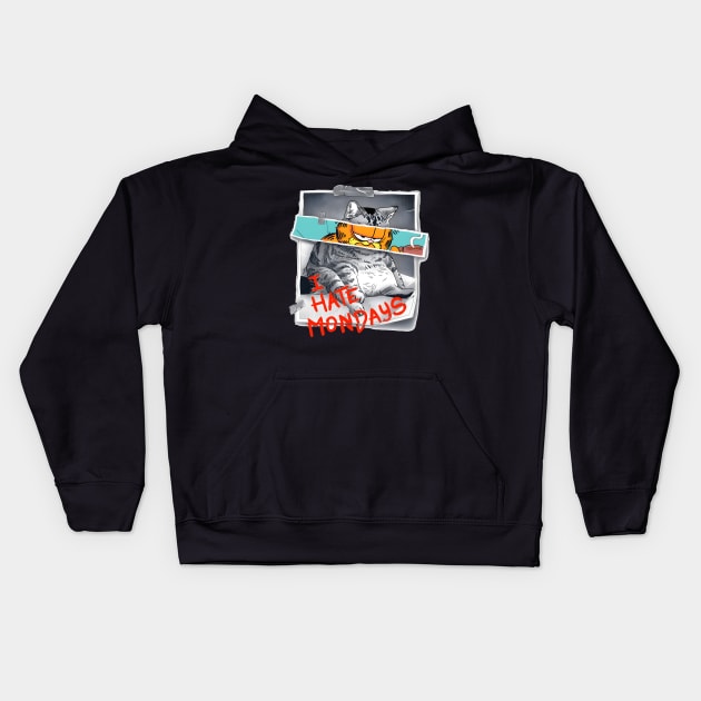 I Hate Monday Kids Hoodie by Cervezas del Zodiaco